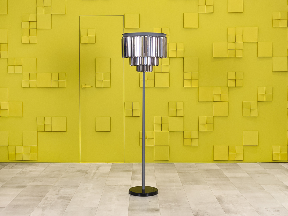 Торшер Nova Smoky Divinare Металл Серый Италия_ЛАМПА-270424