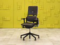 Офисное кресло руководителя на колесах Please 2 Ergonomik Steelcase Кожа Серый Франция  КРКС-03035