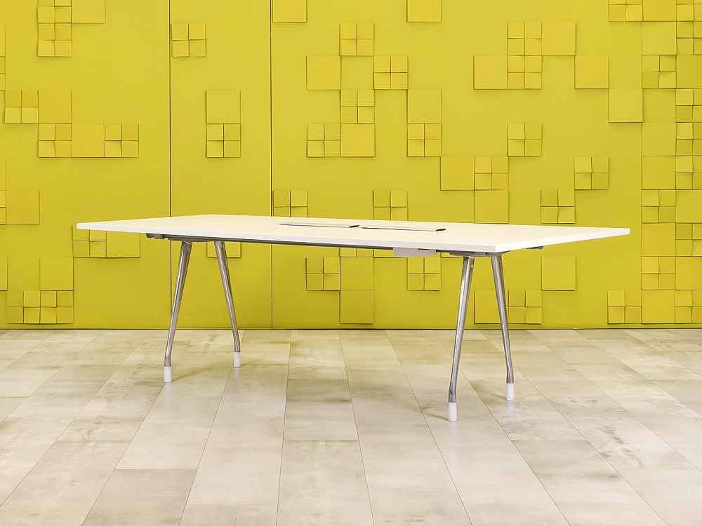 Офисный стол для переговоров Herman Miller 2200x1300x740 ЛДСП Белый США_СГПБ3-260923