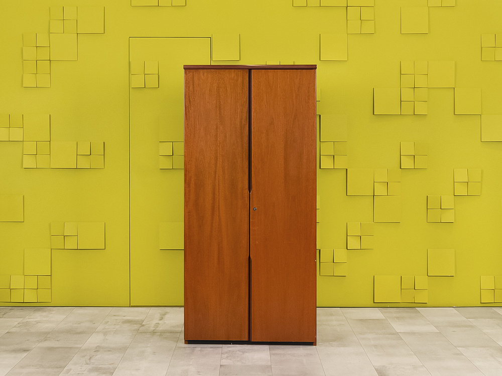 Шкаф для одежды Flute ORA 800x470x1700 Закрытый Шпон Орех Италия_ШГ2ДХ-170524