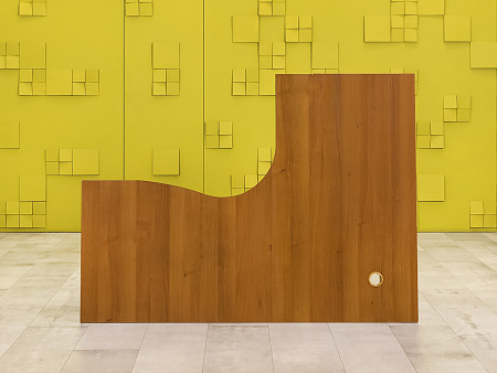 Офисный стол угловой  ЛДСП Орех  СПУХ-01125