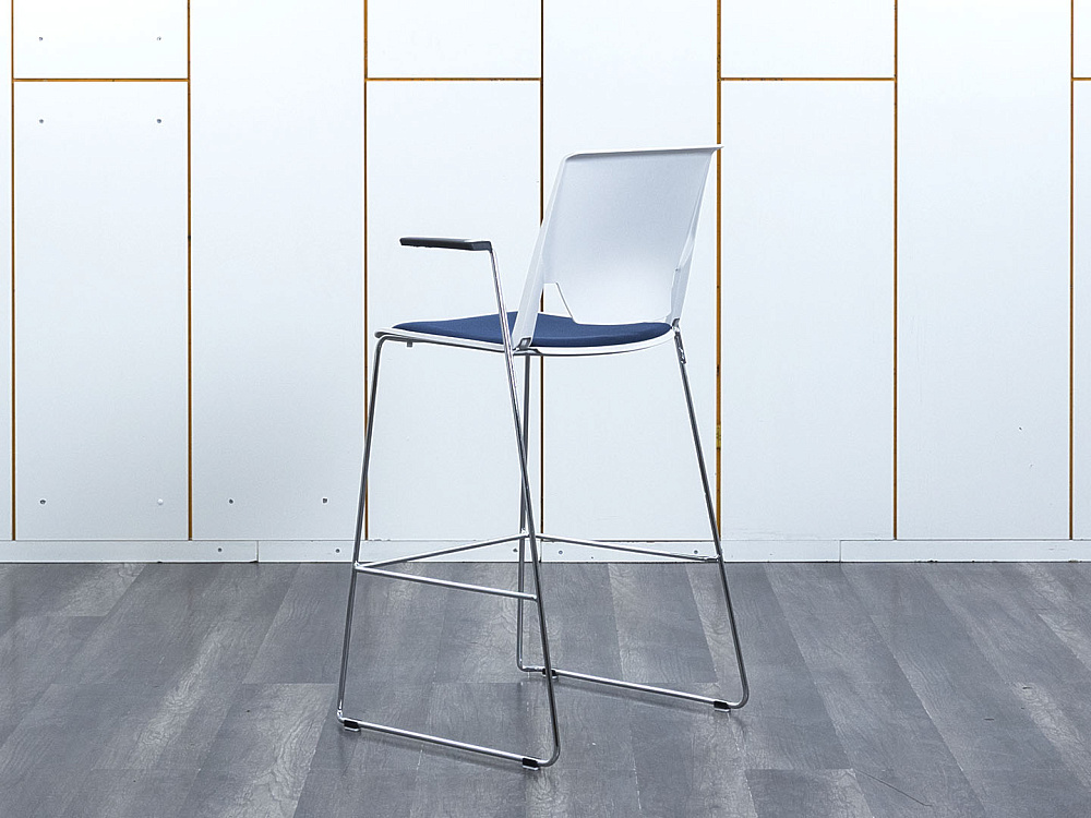 Барный стул Haworth Ткань Синий   (УДТН-20063)