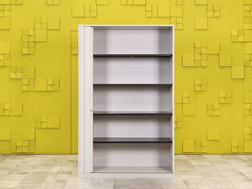 Шкаф для документов офисный  Steelcase ЛДСП Серый Франция  ШД1ДС2-27046