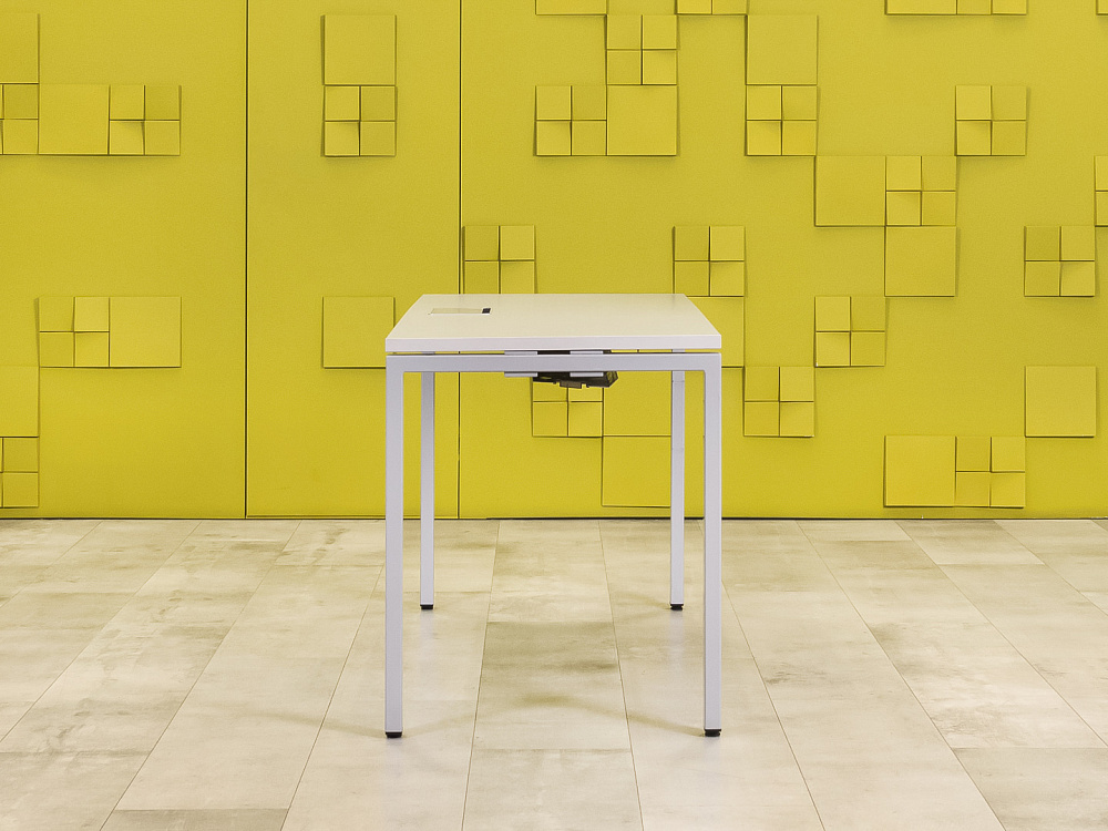 Офисный стол прямой  HAWORTH ЛДСП Серый США  СППС-29105