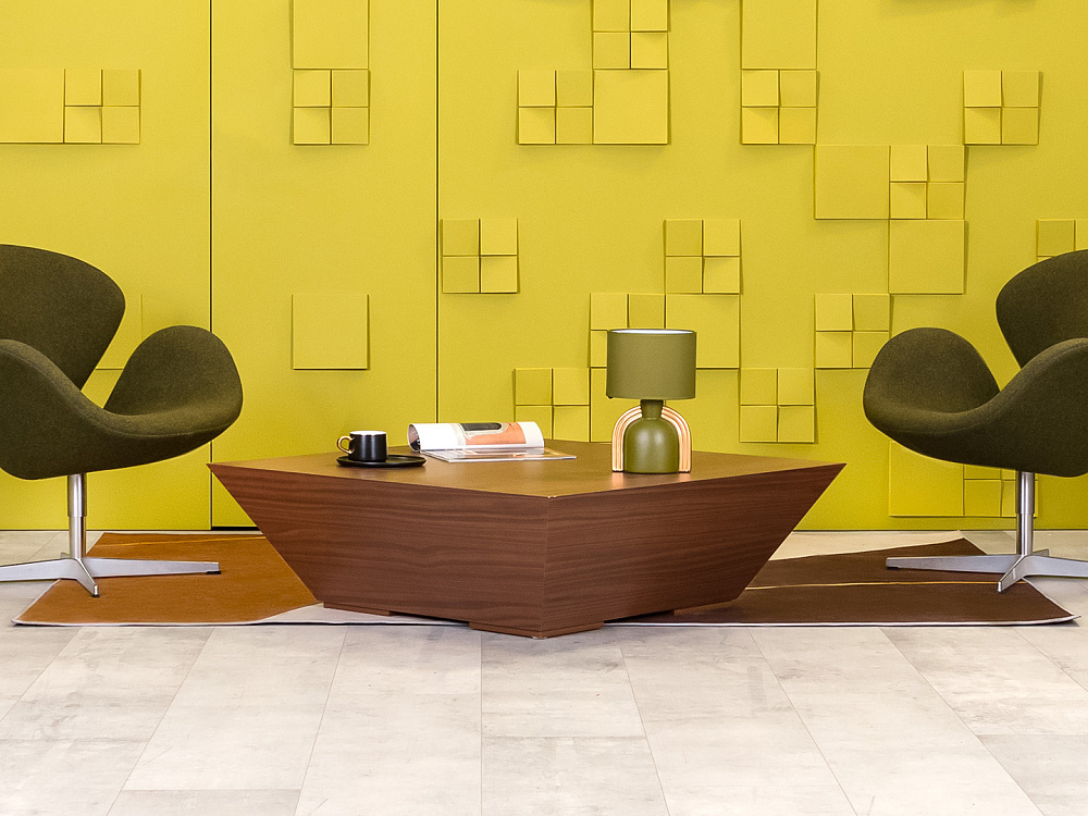 Журнальный столик 1000x1000x400 ЛДСП Орех Импорт_СЖПХ-290923