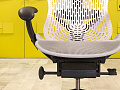 Офисное кресло руководителя на колесах Mirra 2 Herman Miller Сетка Серый США_КРТС-150924