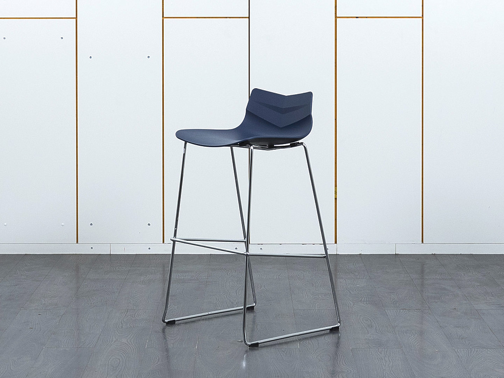 Барный стул LEAF-06 Пластик Синий   (УНТН-24091)