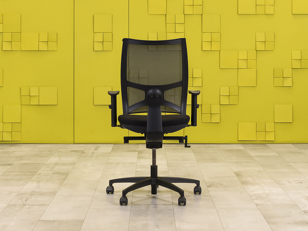 Офисное кресло для персонала на колесах Team Strike Sitland Ткань Чёрный; Серый Италия_КПТЧ-141124