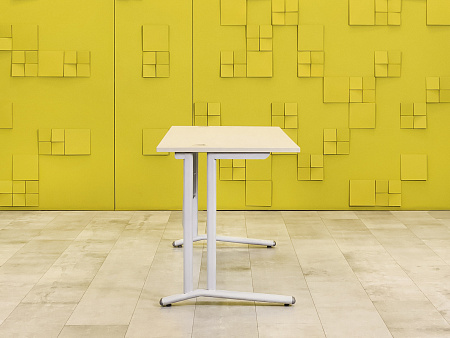 Офисный стол прямой ЛДСП Серый  СППС-01125