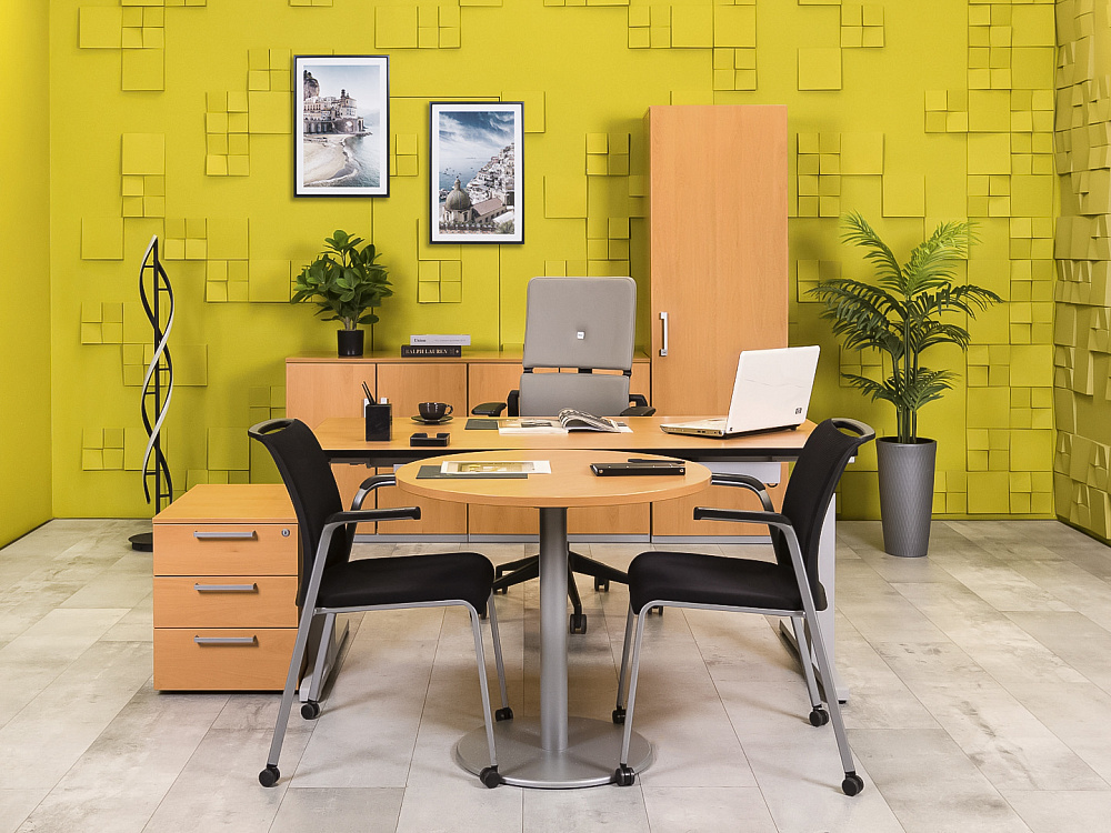 Кабинет руководителя  Steelcase ЛДСП Ольха Франция  КРЛ3-04026