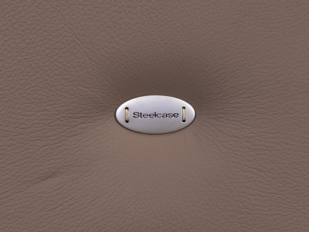 Офисное кресло руководителя на колесах Please 1 Steelcase Кожа Коричневый Германия  КРКК-18125