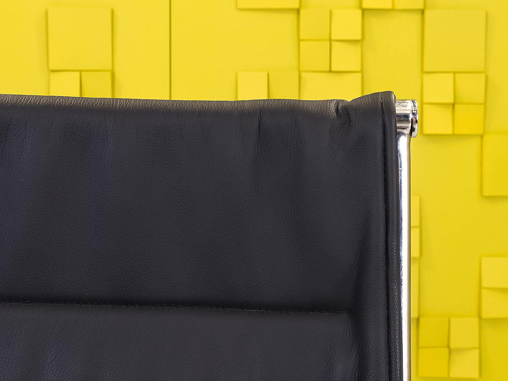 Офисное кресло руководителя на колесах Sitland Экокожа Чёрный Италия_КРКЧ-271123