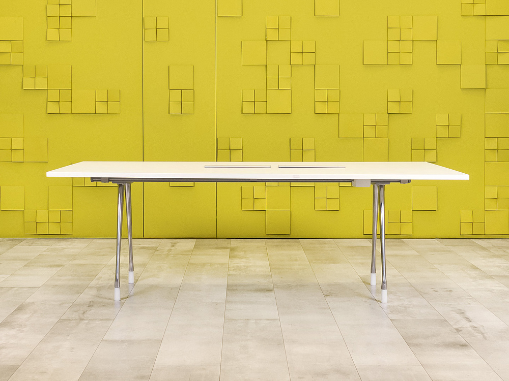 Офисный стол для переговоров Herman Miller 2200x1300x740 ЛДСП Белый США_СГПБ3-260923