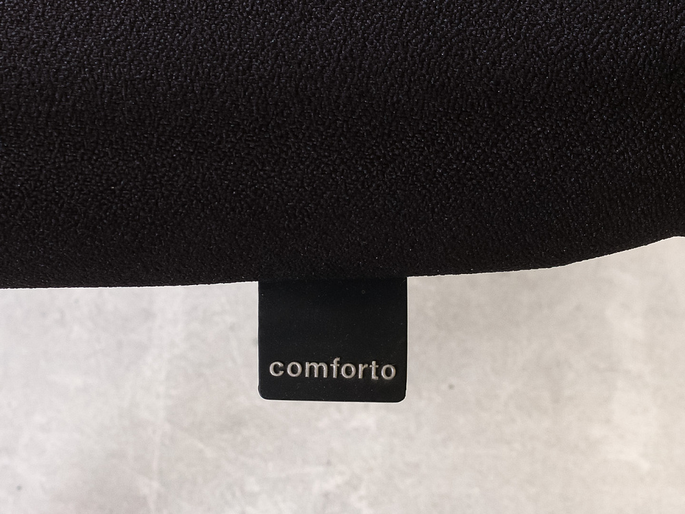 Конференц кресло для переговорной на полозьях Comforto HAWORTH Ткань Чёрный США_КДТЧ1-290124