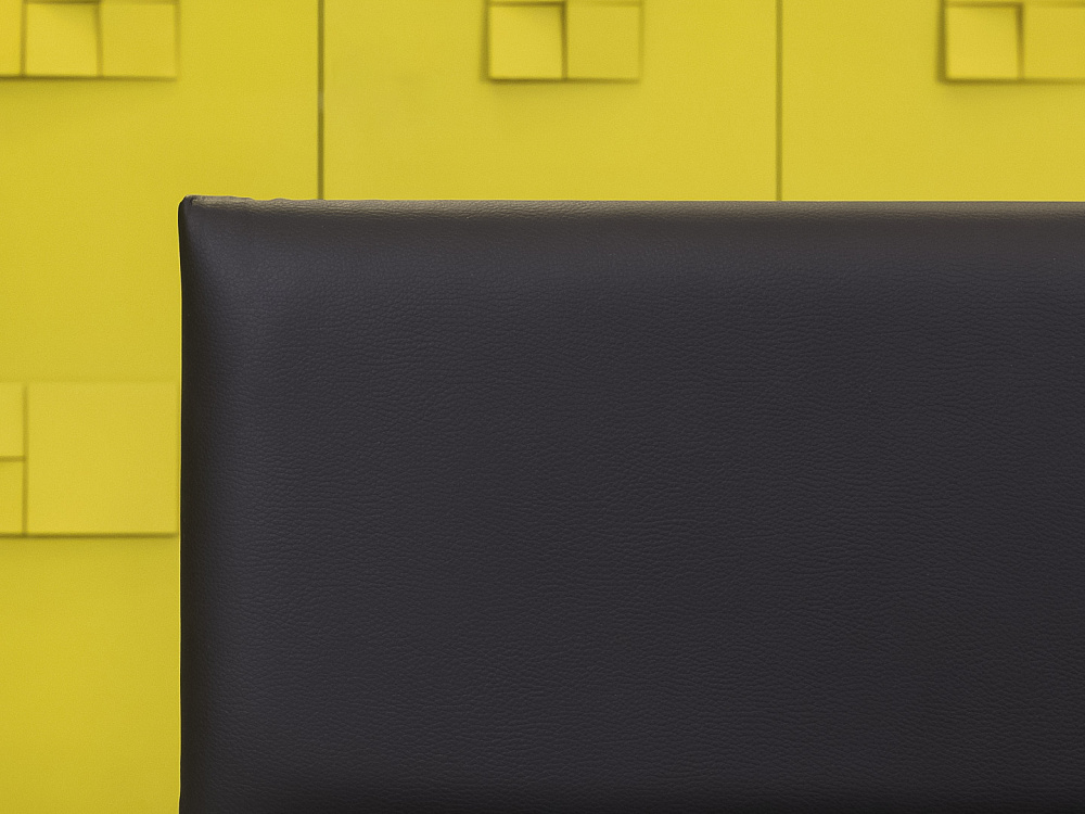 Офисный диван Экокожа Чёрный Россия  ДНКЧ-27115