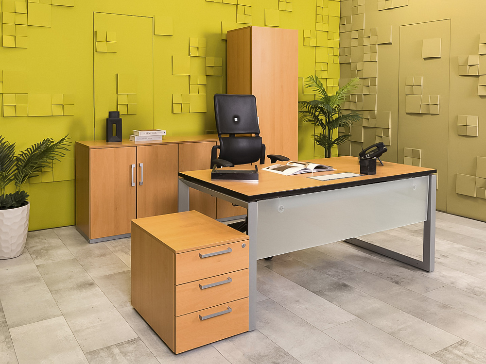 Кабинет руководителя  Steelcase ЛДСП Ольха Франция  КРЛ1-04026