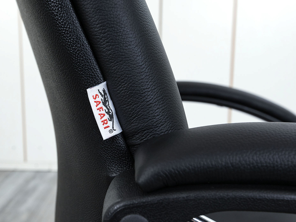 Конференц кресло для переговорной  Черный Кожа SAFARI Maxus  (УДКЧ-04104)