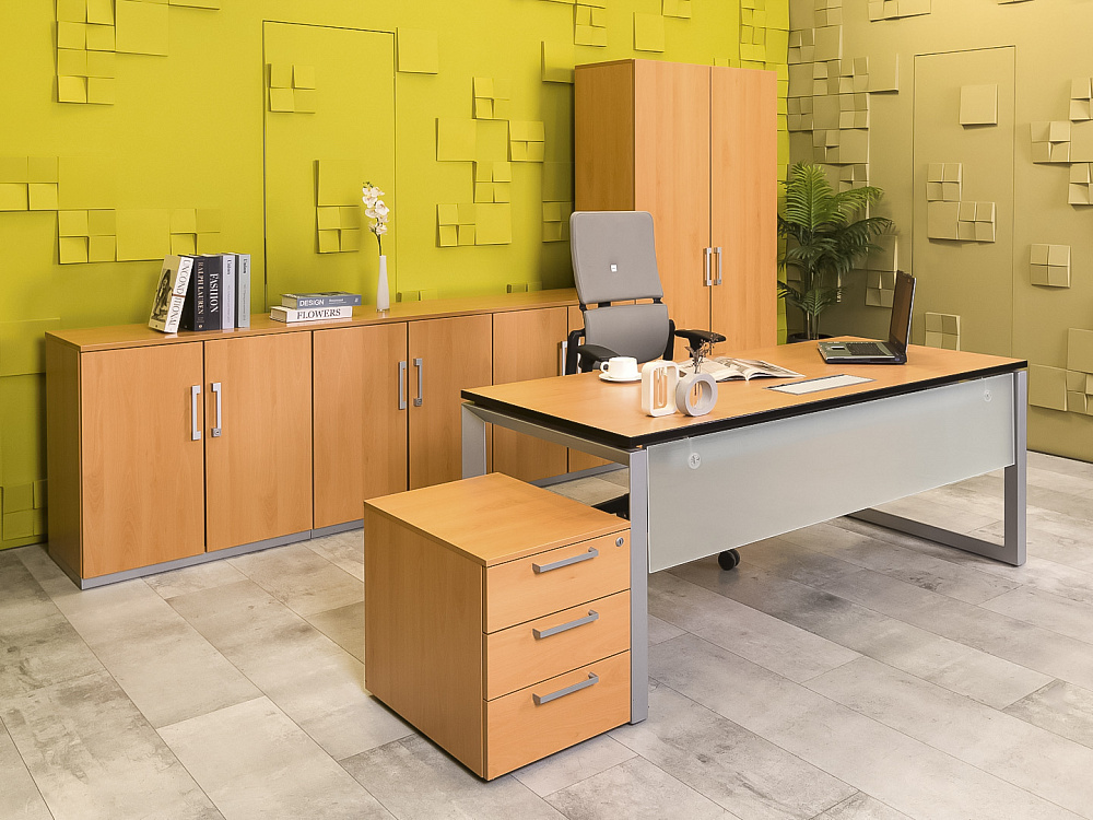 Кабинет руководителя  Steelcase ЛДСП Ольха Франция  КРЛ-04026