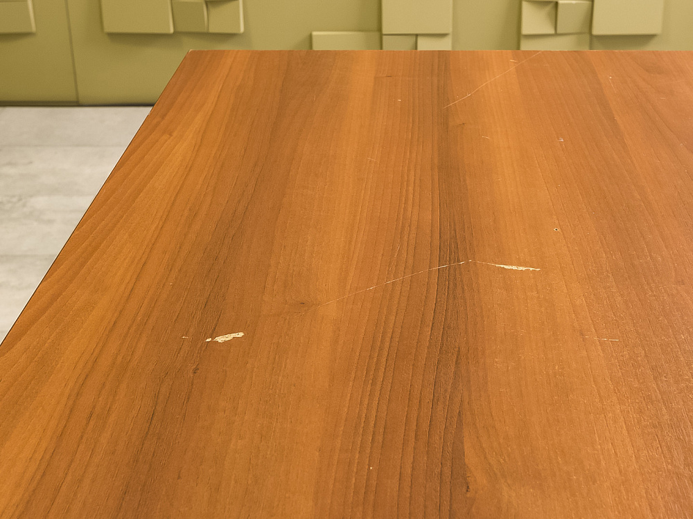 Офисный стол прямой  ЛДСП Вишня Россия  СППШ-13046