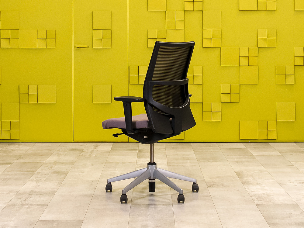 Офисное кресло для персонала на колесах Comforto HAWORTH Ткань Серый США_КПТС-190724