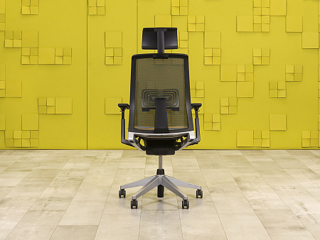 Офисное кресло руководителя на колесах HAWORTH Алькантара Бежевый США  КРКБ-17125