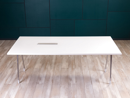 Офисный стол для переговоров Herman Miller 2000x1000x730 ЛДСП Белый США_СГПБ4-260923