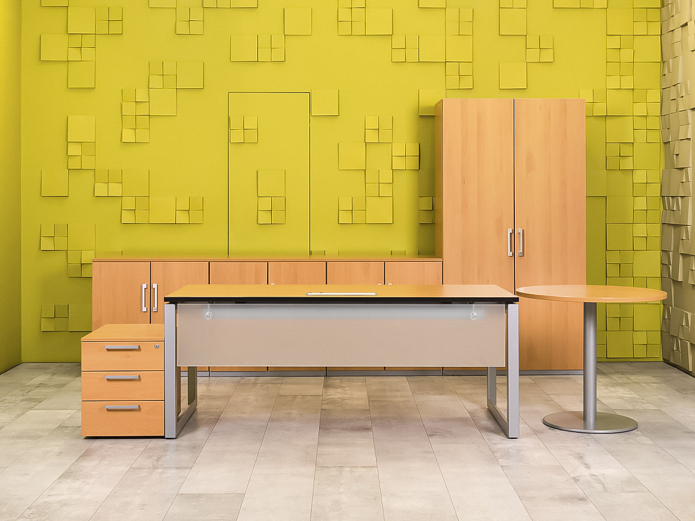 Кабинет руководителя  Steelcase ЛДСП Ольха Франция  КРЛ-04026