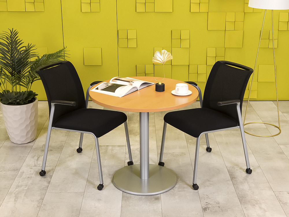 Офисный стол для переговоров Steelcase ЛДСП Ольха Германия  СГОЛ-04026